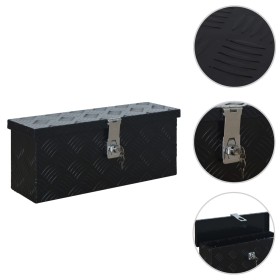 Aluminum box 485x140x200 mm black by vidaXL, Toolboxes - Ref: Foro24-144845, Price: 79,99 €, Discount: %