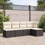 5-teiliges Gartenmöbel-Set und schwarze synthetische Rattankissen von , Gartensets - Ref: Foro24-3217516, Preis: 302,45 €, Ra...