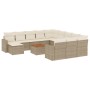 Set sofás de jardín con cojines 13 pzas ratán sintético beige de , Sofás modulares de exterior - Ref: Foro24-3224427, Precio:...