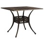 Bistro table and chairs 5 pieces cast aluminum bronze color by , Garden sets - Ref: Foro24-3070622, Price: 1,00 €, Discount: %