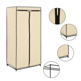 Cream wardrobe 75x50x160 cm by , Wardrobes - Ref: Foro24-282439, Price: 32,65 €, Discount: %