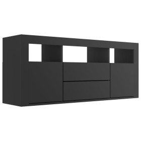 Black plywood TV cabinet 120x30x50 cm by , TV Furniture - Ref: Foro24-801815, Price: 103,99 €, Discount: %