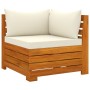 Garden furniture 4 pieces with cushions solid acacia wood by , Garden sets - Ref: Foro24-3087283, Price: 487,79 €, Discount: %