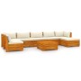 Garden furniture 8 pieces with cushions solid acacia wood by , Garden sets - Ref: Foro24-3087306, Price: 1,00 €, Discount: %