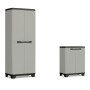 Keter Planet Gray and Black Multipurpose Storage Cabinet by , Lockers and storage cabinets - Ref: Foro24-445036, Price: 137,7...