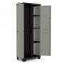 Keter Planet Gray and Black Multipurpose Storage Cabinet by , Lockers and storage cabinets - Ref: Foro24-445036, Price: 137,7...