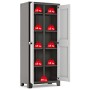 Keter Titan multipurpose storage cabinet black and gray 182 cm by , Lockers and storage cabinets - Ref: Foro24-434760, Price:...