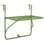 Green steel balcony table 60x40 cm by , Garden tables - Ref: Foro24-340918, Price: 47,02 €, Discount: %