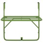 Mesa de balcón acero verde 60x40 cm de , Mesas de jardín - Ref: Foro24-340918, Precio: 47,99 €, Descuento: %