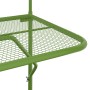 Mesa de balcón acero verde 60x40 cm de , Mesas de jardín - Ref: Foro24-340918, Precio: 47,99 €, Descuento: %