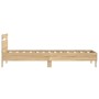 Bed frame headboard LED lights Sonoma oak 100x200 cm by , Beds and slatted bases - Ref: Foro24-838710, Price: 114,10 €, Disco...