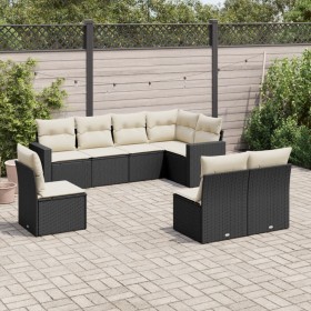 8-piece garden sofa set with black synthetic rattan cushions by , Modular outdoor sofas - Ref: Foro24-3251403, Price: 509,57 ...