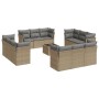 Set Gartensofas mit Kissen 13 Stück synthetisches Rattan beige von , Gartensets - Ref: Foro24-3217339, Preis: 906,56 €, Rabat...