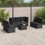 8-piece garden sofa set with black synthetic rattan cushions by , Garden sets - Ref: Foro24-3217415, Price: 449,74 €, Discoun...