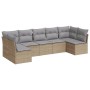 Set of 7-piece garden sofas and beige synthetic rattan cushions by , Garden sets - Ref: Foro24-3217429, Price: 429,99 €, Disc...