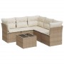 Garden sofa set with 6-piece synthetic rattan beige cushions by , Garden sets - Ref: Foro24-3217628, Price: 504,51 €, Discoun...