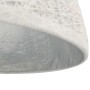 Lámpara colgante blanco y plateado E27 Ø50 cm de vidaXL, Lámparas - Ref: Foro24-50937, Precio: 73,99 €, Descuento: %