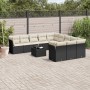 Garden sofa set 12 pieces with black synthetic rattan cushions by , Garden sets - Ref: Foro24-3218416, Price: 761,38 €, Disco...