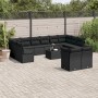 Set aus Gartensofas und Kissen 13 Stück synthetisches Rattan schwarz von , Gartensets - Ref: Foro24-3218435, Preis: 802,75 €,...