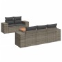 6-piece garden furniture set with gray synthetic rattan cushions by , Garden sets - Ref: Foro24-3257663, Price: 492,97 €, Dis...