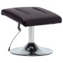 Sillón de masaje con reposapiés cuero sintético marrón de vidaXL, Sillones de masaje eléctricos - Ref: Foro24-248661, Precio:...