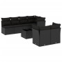 8-piece garden sofa set with black synthetic rattan cushions by , Garden sets - Ref: Foro24-3249134, Price: 558,20 €, Discoun...