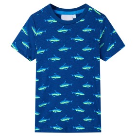 Camiseta infantil azul oscuro 128 de , Camisetas para niños - Ref: Foro24-12307, Precio: 7,99 €, Descuento: %