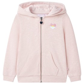 Light pink hooded children's sweatshirt with zipper, size 140. by , Kids T-shirts - Ref: Foro24-10983, Price: 17,99 €, Discou...