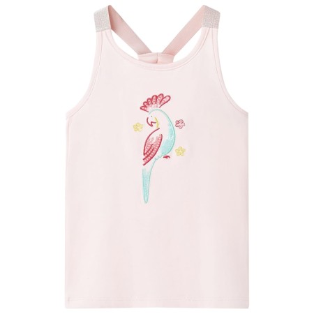 Camiseta de tirantes infantil rosa suave 140 de , Camisetas para niños - Ref: Foro24-11198, Precio: 9,99 €, Descuento: %