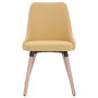 Dining chairs 2 units yellow fabric by vidaXL, dining chairs - Ref: Foro24-283632, Price: 119,97 €, Discount: %