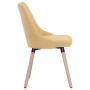 Dining chairs 2 units yellow fabric by vidaXL, dining chairs - Ref: Foro24-283632, Price: 119,97 €, Discount: %