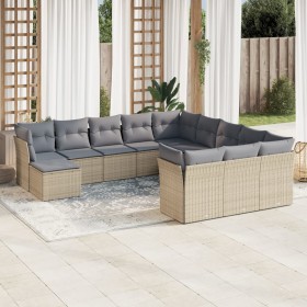 Garden sofa set 12 pieces and brown synthetic rattan cushions by , Garden sets - Ref: Foro24-3218629, Price: 779,24 €, Discou...