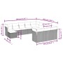 Set mit 12 Gartensofas und Kissen Kunstrattanbraun von , Gartensets - Ref: Foro24-3218629, Preis: 779,49 €, Rabatt: %