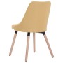 Dining chairs 2 units yellow fabric by vidaXL, dining chairs - Ref: Foro24-283632, Price: 119,97 €, Discount: %