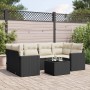 7-piece garden dining set with black synthetic rattan cushions by , Garden sets - Ref: Foro24-3218706, Price: 467,07 €, Disco...