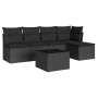 6-piece garden sofa set with black synthetic rattan cushions by , Garden sets - Ref: Foro24-3217525, Price: 333,96 €, Discoun...