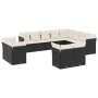 Garden sofa set 12 pieces with black synthetic rattan cushions by , Garden sets - Ref: Foro24-3218526, Price: 845,34 €, Disco...