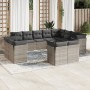 Garden sofa set 12 pieces with gray synthetic rattan cushions by , Garden sets - Ref: Foro24-3218530, Price: 837,72 €, Discou...