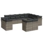 Garden sofa set 12 pieces with gray synthetic rattan cushions by , Garden sets - Ref: Foro24-3218530, Price: 837,72 €, Discou...