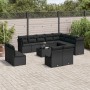 Set aus Gartensofas und Kissen 13 Stück synthetisches Rattan schwarz von , Gartensets - Ref: Foro24-3218475, Preis: 783,32 €,...