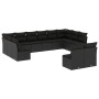 Set Gartensofas 12 Stück Kissen synthetisches Rattan schwarz von , Gartensets - Ref: Foro24-3218365, Preis: 680,83 €, Rabatt: %