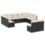 Set mit 11 Stück Gartensofas und Kissen synthetisches Rattan schwarz von , Gartensets - Ref: Foro24-3218346, Preis: 633,71 €,...