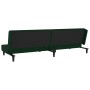 Two-seater sofa bed with two dark green velvet pillows by , Sofas - Ref: Foro24-375912, Price: 219,60 €, Discount: %