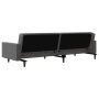 Two-seater sofa bed with two dark gray velvet pillows by , Sofas - Ref: Foro24-375919, Price: 264,13 €, Discount: %