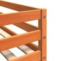 Solid wax brown pine wood bunk bed 80x200 cm by , Beds and accessories - Ref: Foro24-844828, Price: 157,48 €, Discount: %