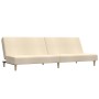 Sofá cama de 2 plazas tela color crema de , Sofás - Ref: Foro24-375726, Precio: 215,99 €, Descuento: %