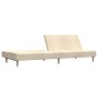 Sofá cama de 2 plazas tela color crema de , Sofás - Ref: Foro24-375726, Precio: 215,99 €, Descuento: %