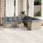 Set mit 12 Gartensofas und Kissen Kunstrattanbraun von , Gartensets - Ref: Foro24-3250458, Preis: 816,25 €, Rabatt: %