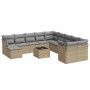 Set mit 12 Gartensofas und Kissen Kunstrattanbraun von , Gartensets - Ref: Foro24-3250458, Preis: 816,25 €, Rabatt: %