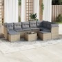 Set Gartensofas mit beigen Kissen 10 Stück synthetisches Rattan von , Gartensets - Ref: Foro24-3250418, Preis: 696,46 €, Raba...